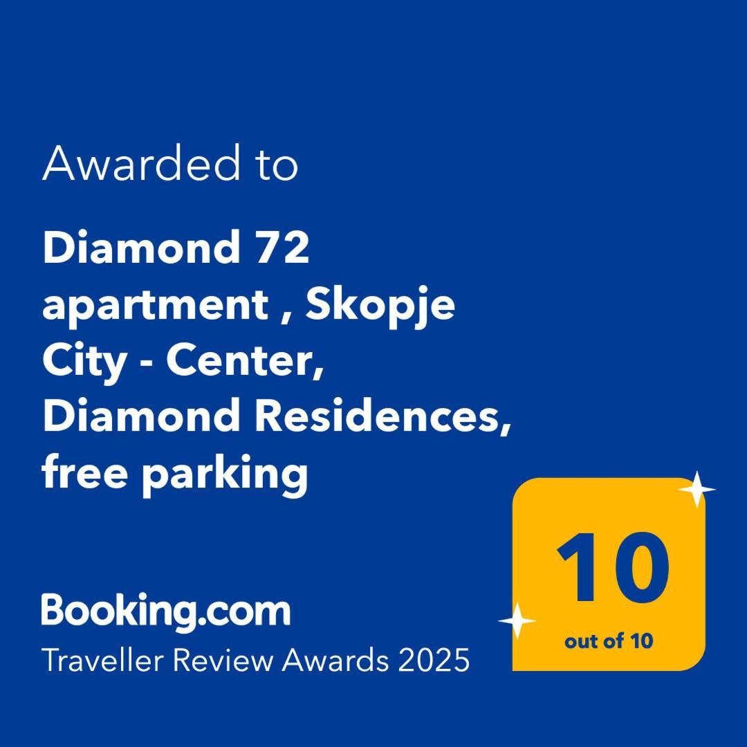 Diamond 72 Apartment , Skopje City - Center, Diamond Residences, Free Parking 외부 사진